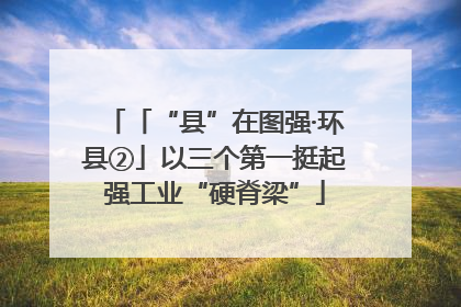 「“县”在图强·环县②」以三个第一挺起强工业“硬脊梁”