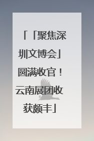 「聚焦深圳文博会」圆满收官！云南展团收获颇丰