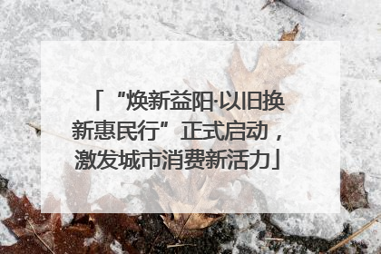 “焕新益阳·以旧换新惠民行”正式启动，激发城市消费新活力