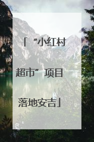 “小红村超市”项目落地安吉