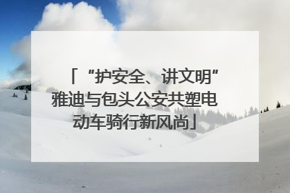 “护安全、讲文明”雅迪与包头公安共塑电动车骑行新风尚
