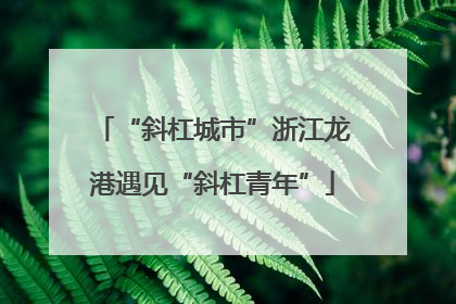 “斜杠城市”浙江龙港遇见“斜杠青年”