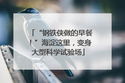 “钢铁侠做的早餐！”海淀这里，变身大型科学试验场