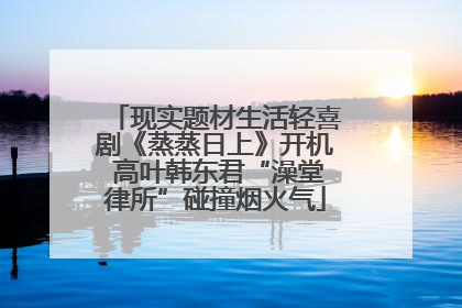 现实题材生活轻喜剧《蒸蒸日上》开机 高叶韩东君“澡堂律所”碰撞烟火气