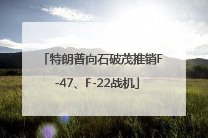 特朗普向石破茂推销F-47、F-22战机