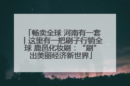 畅卖全球 河南有一套丨这里有一把刷子行销全球 鹿邑化妆刷：“刷”出美丽经济新世界
