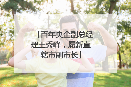百年央企副总经理王秀峰，履新直辖市副市长