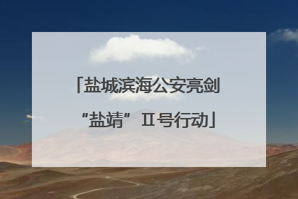 盐城滨海公安亮剑“盐靖”Ⅱ号行动