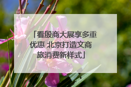 看殷商大展享多重优惠 北京打造文商旅消费新样式