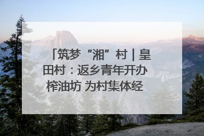 筑梦“湘”村｜皇田村：返乡青年开办榨油坊 为村集体经济“加油”