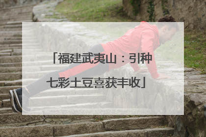 福建武夷山：引种七彩土豆喜获丰收