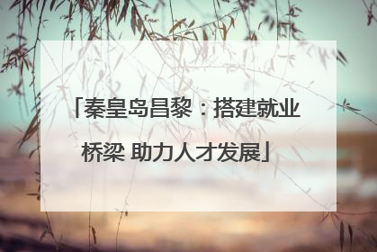 秦皇岛昌黎：搭建就业桥梁 助力人才发展