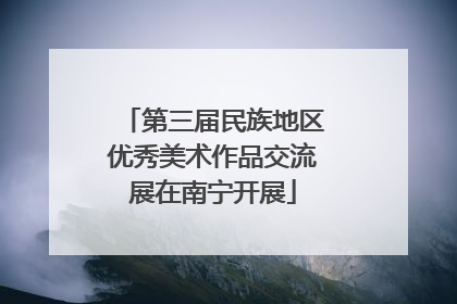 第三届民族地区优秀美术作品交流展在南宁开展