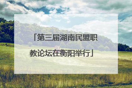 第三届湖南民盟职教论坛在衡阳举行