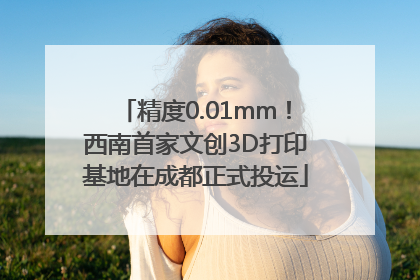 精度0.01mm！西南首家文创3D打印基地在成都正式投运