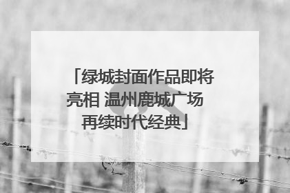 绿城封面作品即将亮相 温州鹿城广场再续时代经典