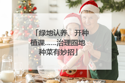 绿地认养、开种植课……治理圈地种菜有妙招