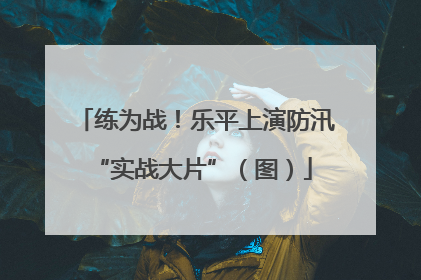 练为战！乐平上演防汛 “实战大片”（图）