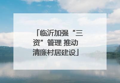 临沂加强“三资”管理 推动清廉村居建设