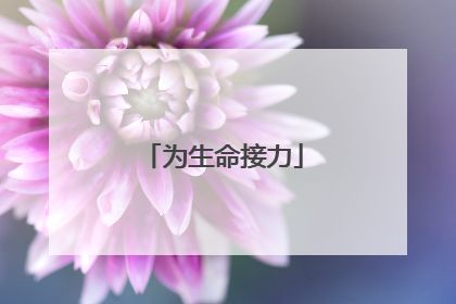 为生命接力