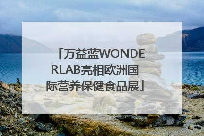 万益蓝WONDERLAB亮相欧洲国际营养保健食品展