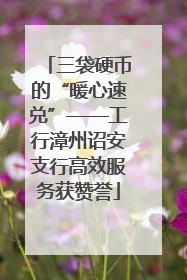 三袋硬币的“暖心速兑”——工行漳州诏安支行高效服务获赞誉
