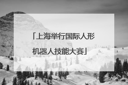 上海举行国际人形机器人技能大赛