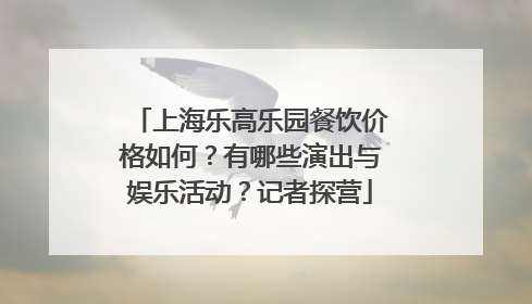 上海乐高乐园餐饮价格如何？有哪些演出与娱乐活动？记者探营