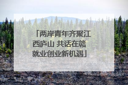 两岸青年齐聚江西庐山 共话在赣就业创业新机遇