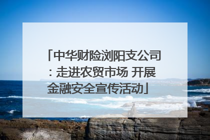 中华财险浏阳支公司：走进农贸市场 开展金融安全宣传活动