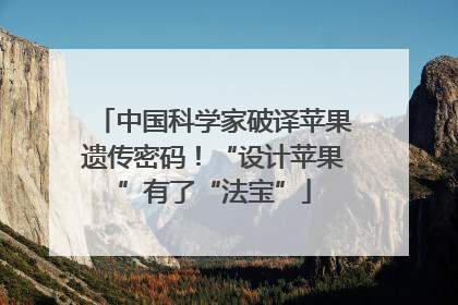 中国科学家破译苹果遗传密码！“设计苹果”有了“法宝”