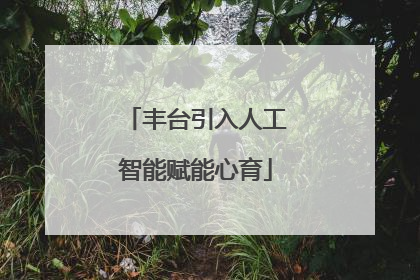丰台引入人工智能赋能心育