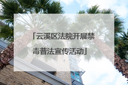 云溪区法院开展禁毒普法宣传活动