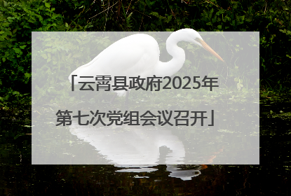 云霄县政府2025年第七次党组会议召开