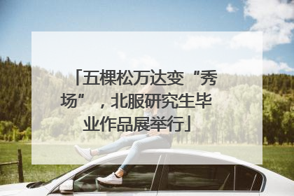 五棵松万达变“秀场”，北服研究生毕业作品展举行