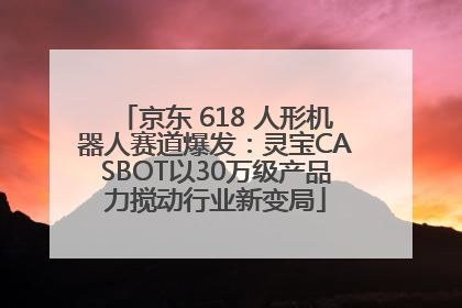 京东 618 人形机器人赛道爆发：灵宝CASBOT以30万级产品力搅动行业新变局