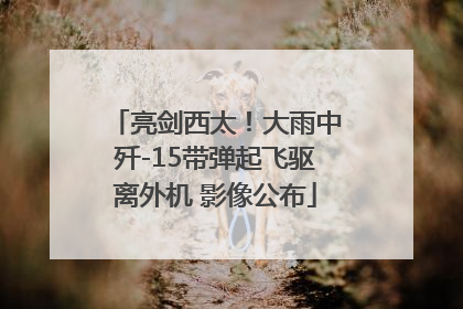 亮剑西太！大雨中歼-15带弹起飞驱离外机 影像公布