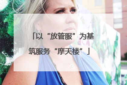 以“放管服”为基筑服务“摩天楼”