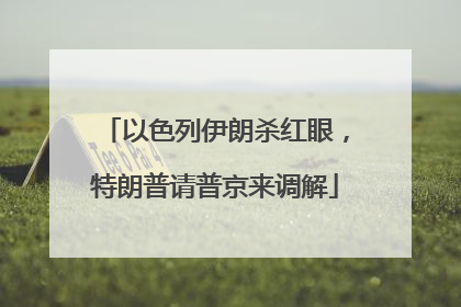 以色列伊朗杀红眼，特朗普请普京来调解