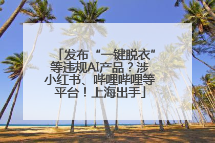 发布“一键脱衣”等违规AI产品？涉小红书、哔哩哔哩等平台！上海出手