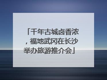 千年古城卤香浓，福地武冈在长沙举办旅游推介会