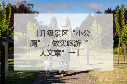 升级景区“小公厕”，做实旅游“大文章”→