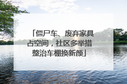 僵尸车、废弃家具占空间，社区多举措整治车棚换新颜