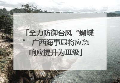 全力防御台风“蝴蝶” 广西海事局将应急响应提升为Ⅲ级