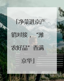 净菜进京产销对接，“潍农好品”香满京华