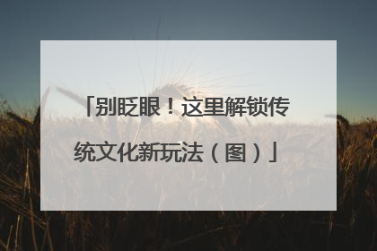 别眨眼！这里解锁传统文化新玩法（图）