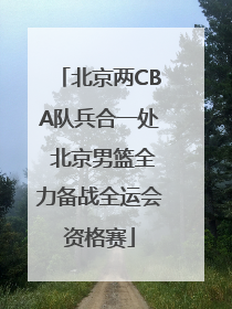 北京两CBA队兵合一处 北京男篮全力备战全运会资格赛