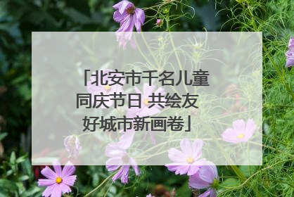 北安市千名儿童同庆节日 共绘友好城市新画卷