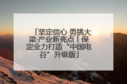 坚定信心 勇挑大梁·产业新亮点丨保定全力打造“中国电谷”升级版