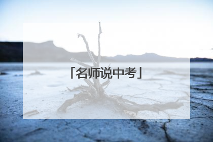 名师说中考